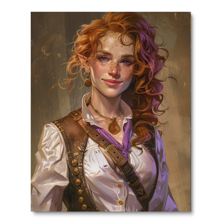 Western Warrior (Board Canvas) People Paint by Numbers kit