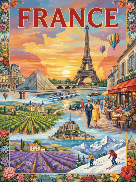 Dreams of France l (150 Color Diamond Painting)