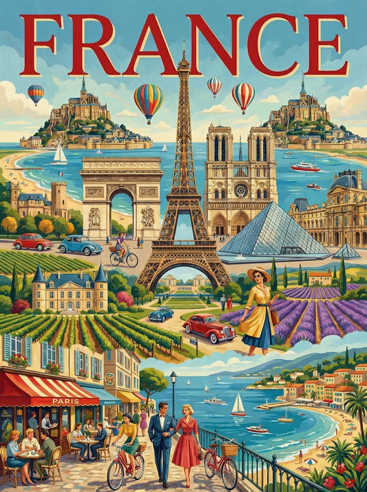 Dreams of France lll (150 Color Diamond Painting)
