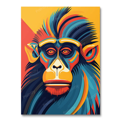 Whimsical Baboon Gaze (Diamond Painting) Diamond Painting kit