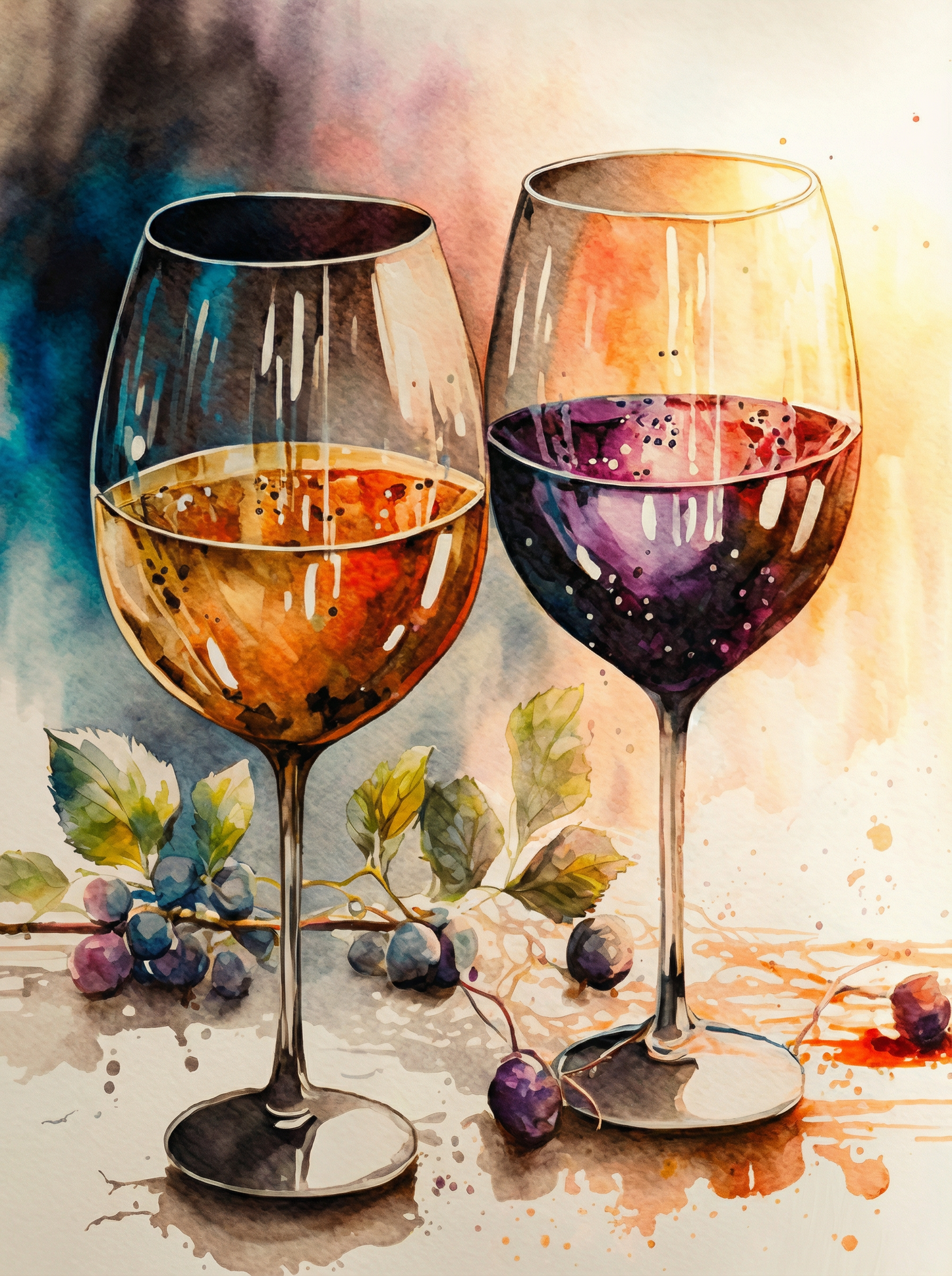 Wine Setting V (Paint by Numbers)