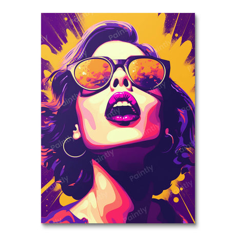 Pop Art Girl in Shades I (Diamond Painting) Diamond Painting kit