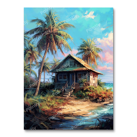 Beachside Cabin (Diamond Painting) Diamond Painting kit