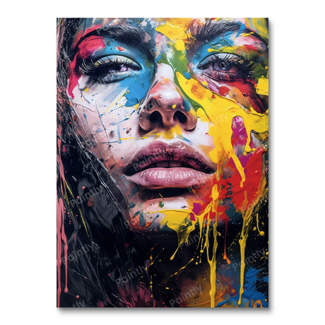 Vivid Visage (Board Canvas) Abstracts Paint by Numbers kit
