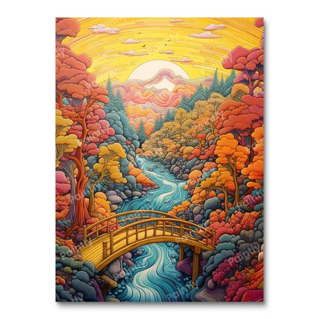 Bridge to the Woodland Realm (Diamond Painting) Diamond Painting kit
