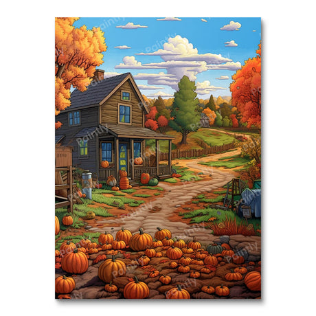 Pumpkin Paradise (Diamond Painting) Diamond Painting kit