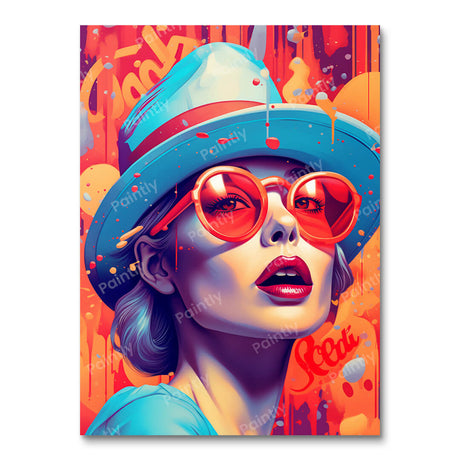 Pop Art Girl in Shades III (Diamond Painting) Diamond Painting kit