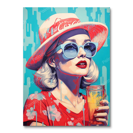 Pop Art Girl in Shades IV (Diamond Painting) Diamond Painting kit