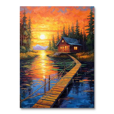 Cabin Boardwalk (Diamond Painting) Diamond Painting kit