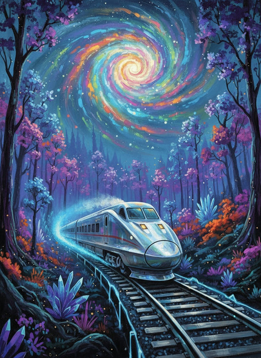 Journey Through the Galaxy (Board Canvas)