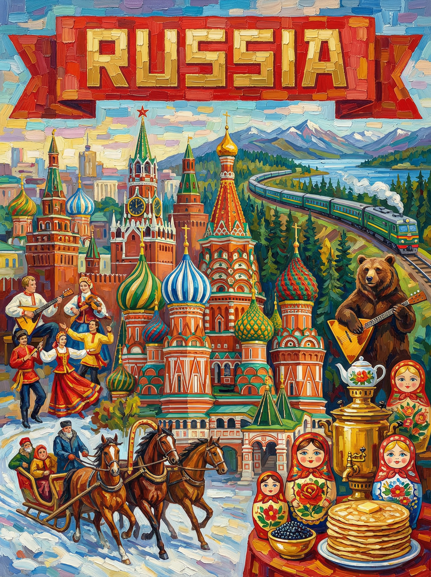 Russia Winter Wonders (Diamond Painting) Diamond Painting kit