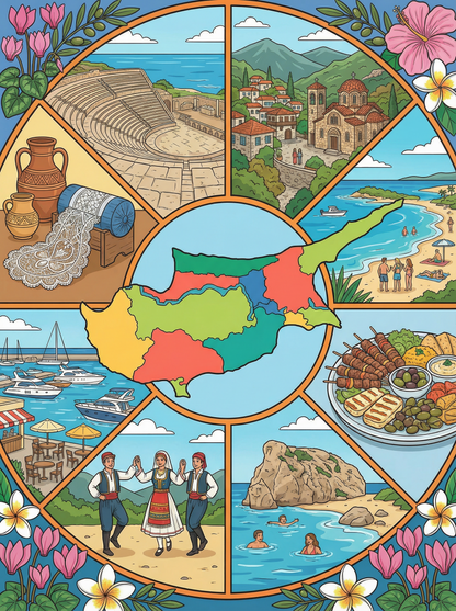 Cyprus Sunlit Heritage (Diamond Painting) Diamond Painting kit