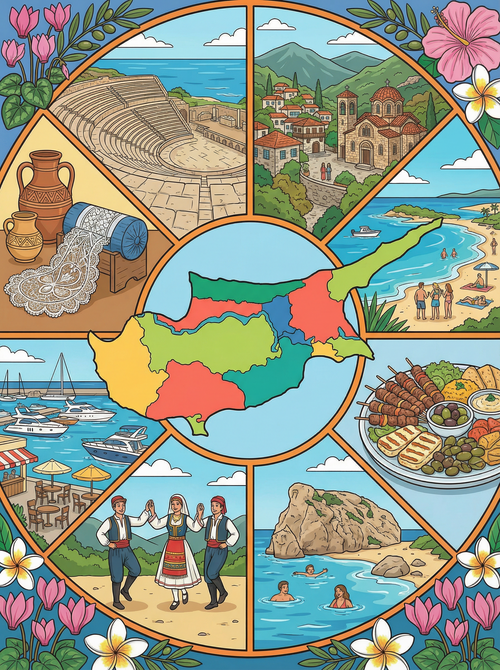 Cyprus Sunlit Heritage (Diamond Painting) Diamond Painting kit