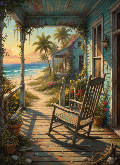Seaside Pathway (Board Canvas) Paint by Numbers kit