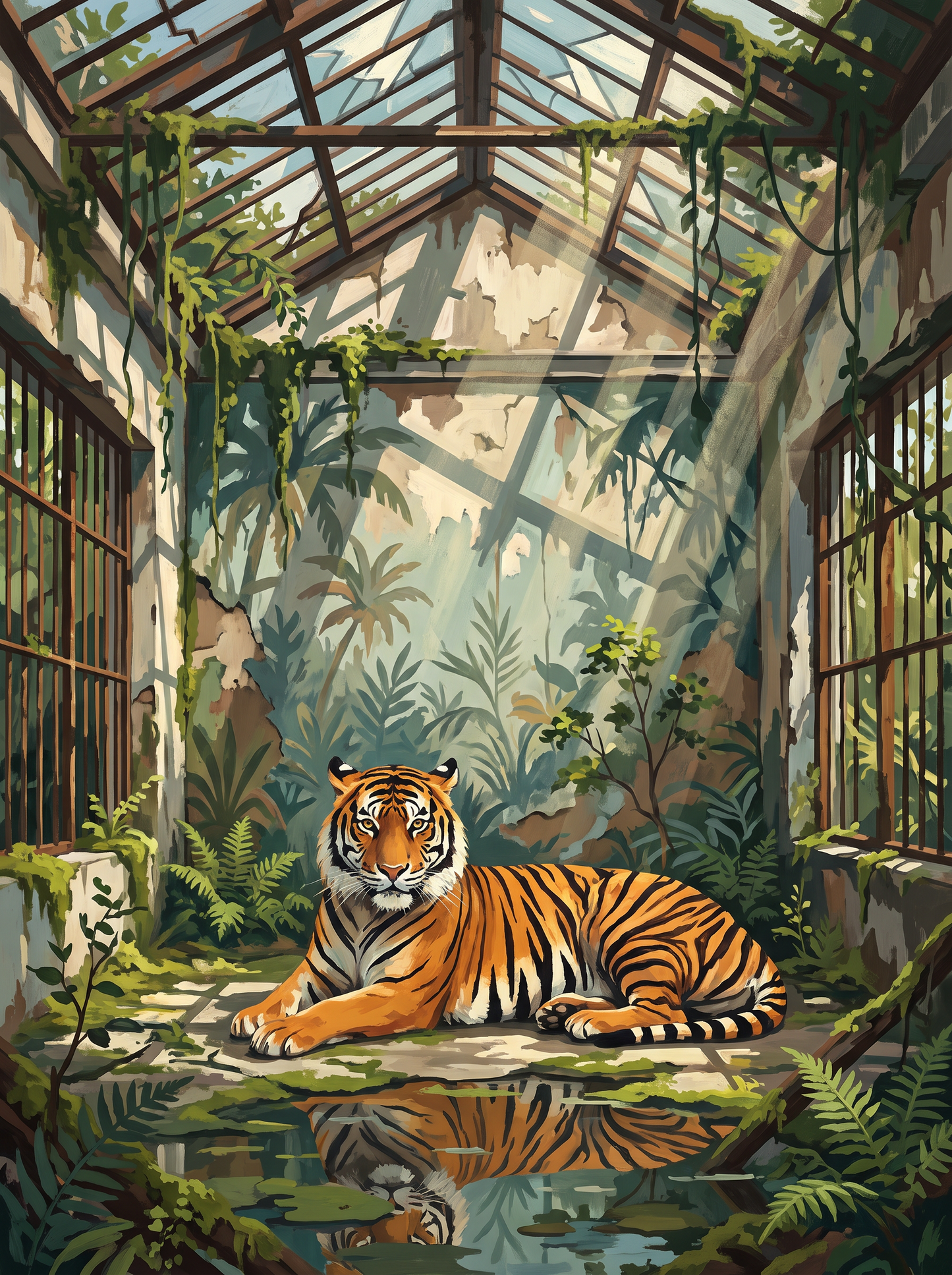 Abandoned Zoo Tiger