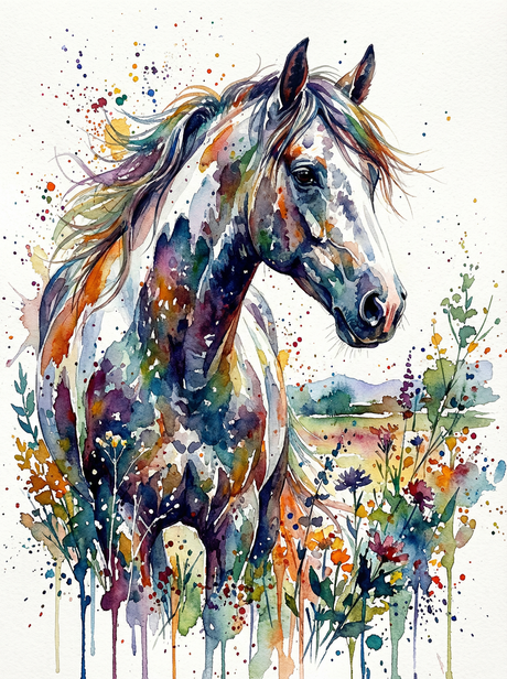 Wildflower Horse (Diamond Painting) Diamond Painting kit