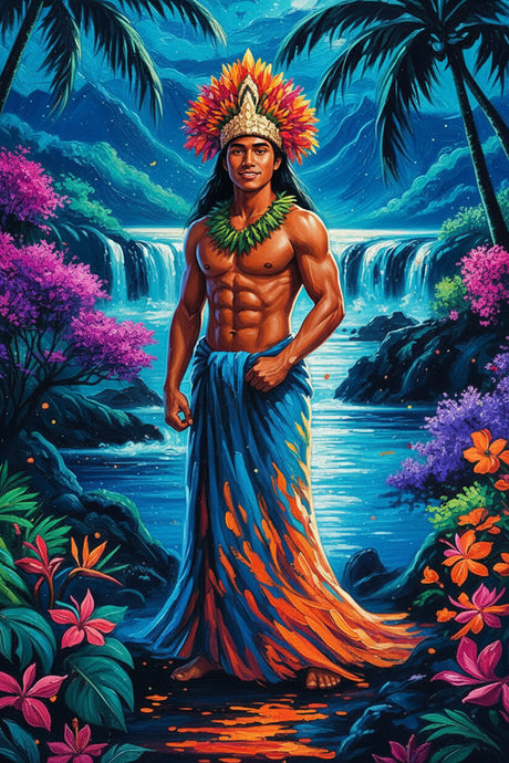 Echoes of Polynesia (Board Canvas) Paint by Numbers kit