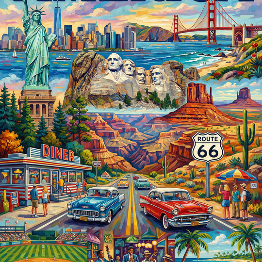 America Iconic Journey (Diamond Painting) Diamond Painting kit