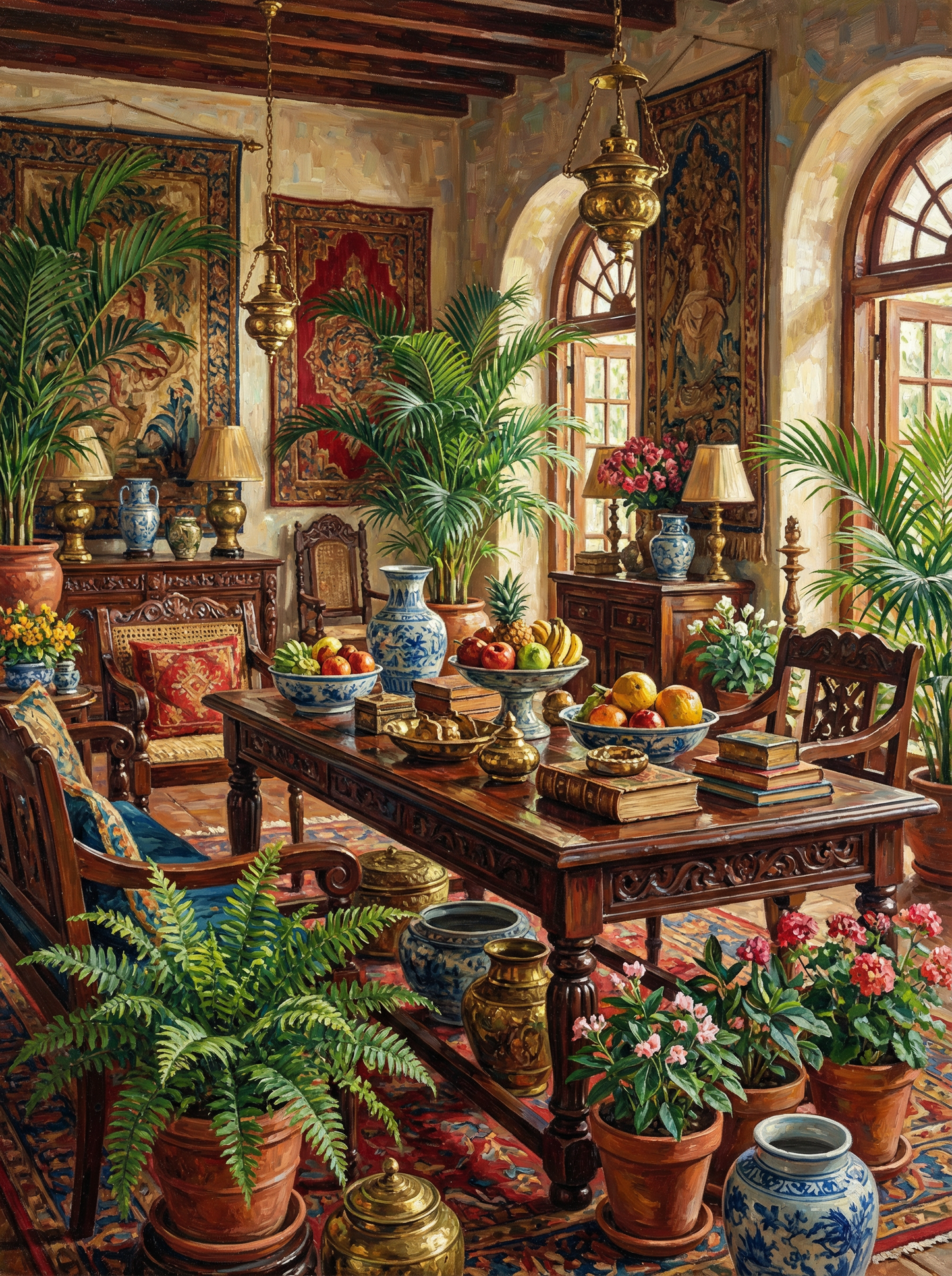 Tropical Conservatory Retreat (Diamond Painting) Diamond Painting kit