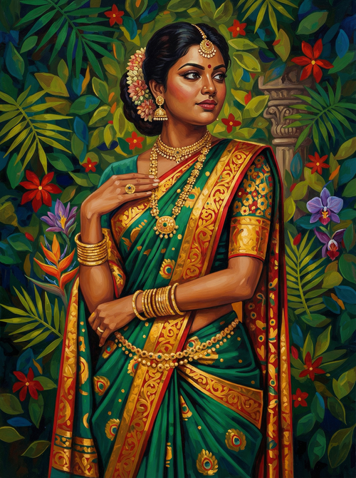 Emerald Grace (100 Color Diamond Painting) Diamond Painting kit