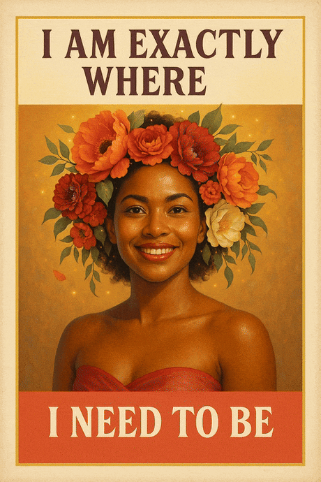 I Am Exactly Where I Need To Be (Diamond Painting) Diamond Painting kit
