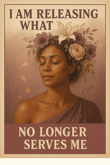 I Am Releasing What No Longer Serves Me (Diamond Painting) Diamond Painting kit
