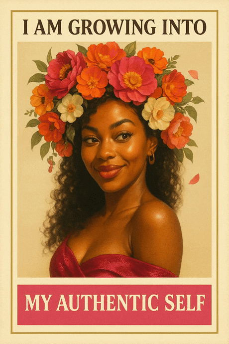 I Am Growing Into My Authentic Self (Diamond Painting) Diamond Painting kit