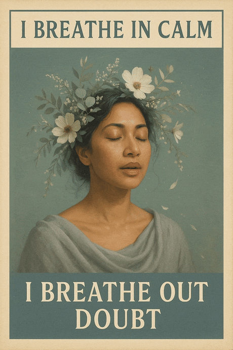 I Breathe In Calm, I Breathe Out Doubt (Diamond Painting) Diamond Painting kit