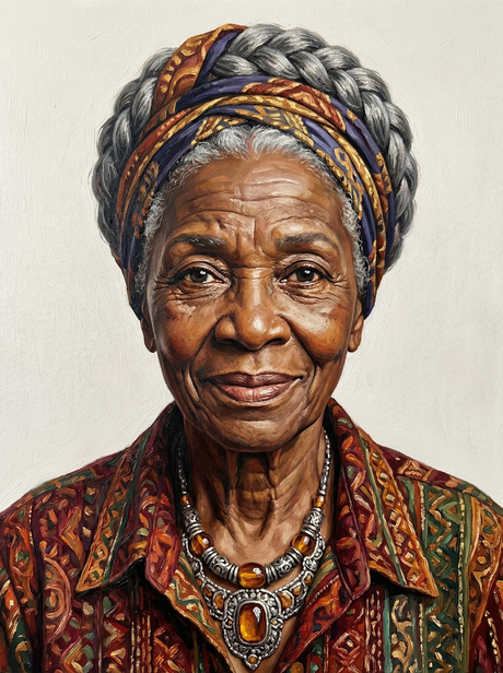 African Woman Portrait (100 Color Diamond Painting) Diamond Painting kit
