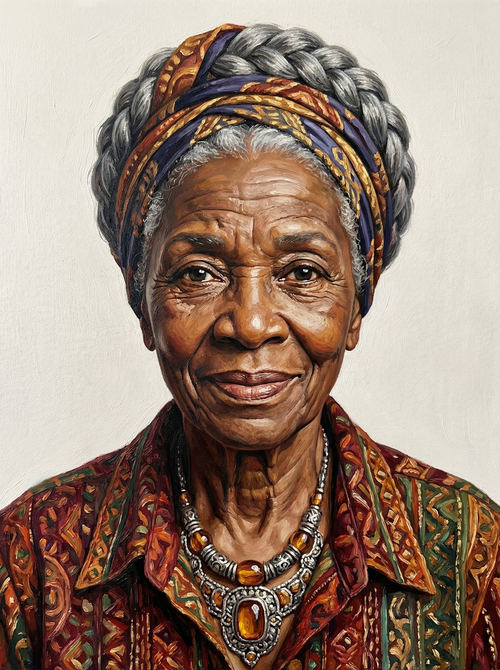 African Woman Portrait (100 Color Diamond Painting) Diamond Painting kit