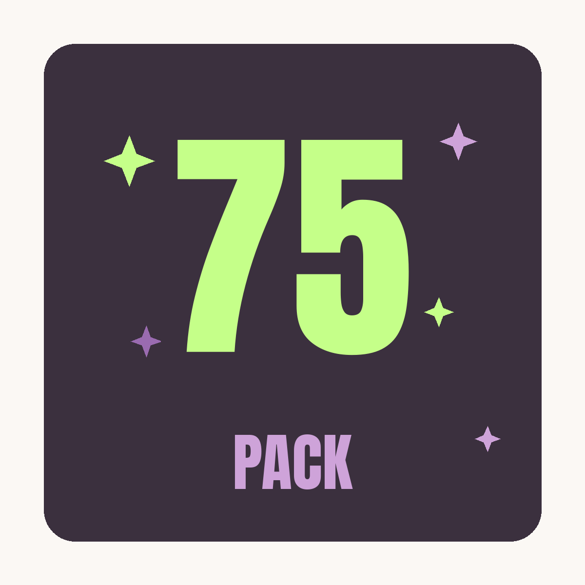 75 Pack, More AI Design Tries