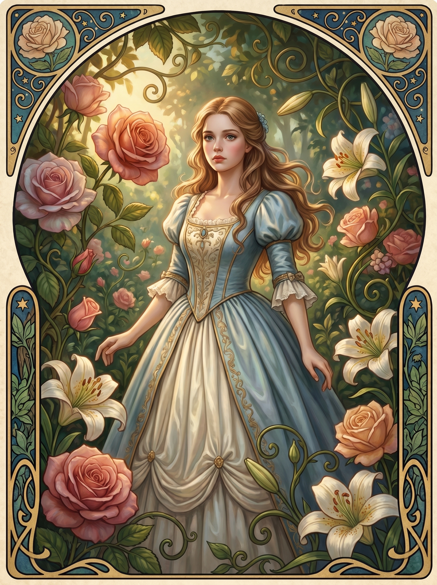 Alice Rose Lily Bower (150 Color Diamond Painting)
