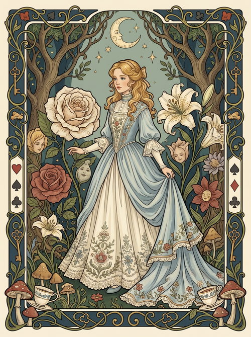 Alice Rose Lily Garden (150 Color Diamond Painting)