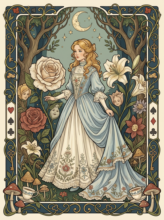 Alice Rose Lily Garden (150 Color Diamond Painting)
