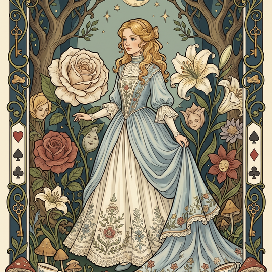 Alice Rose Lily Garden (150 Color Diamond Painting)