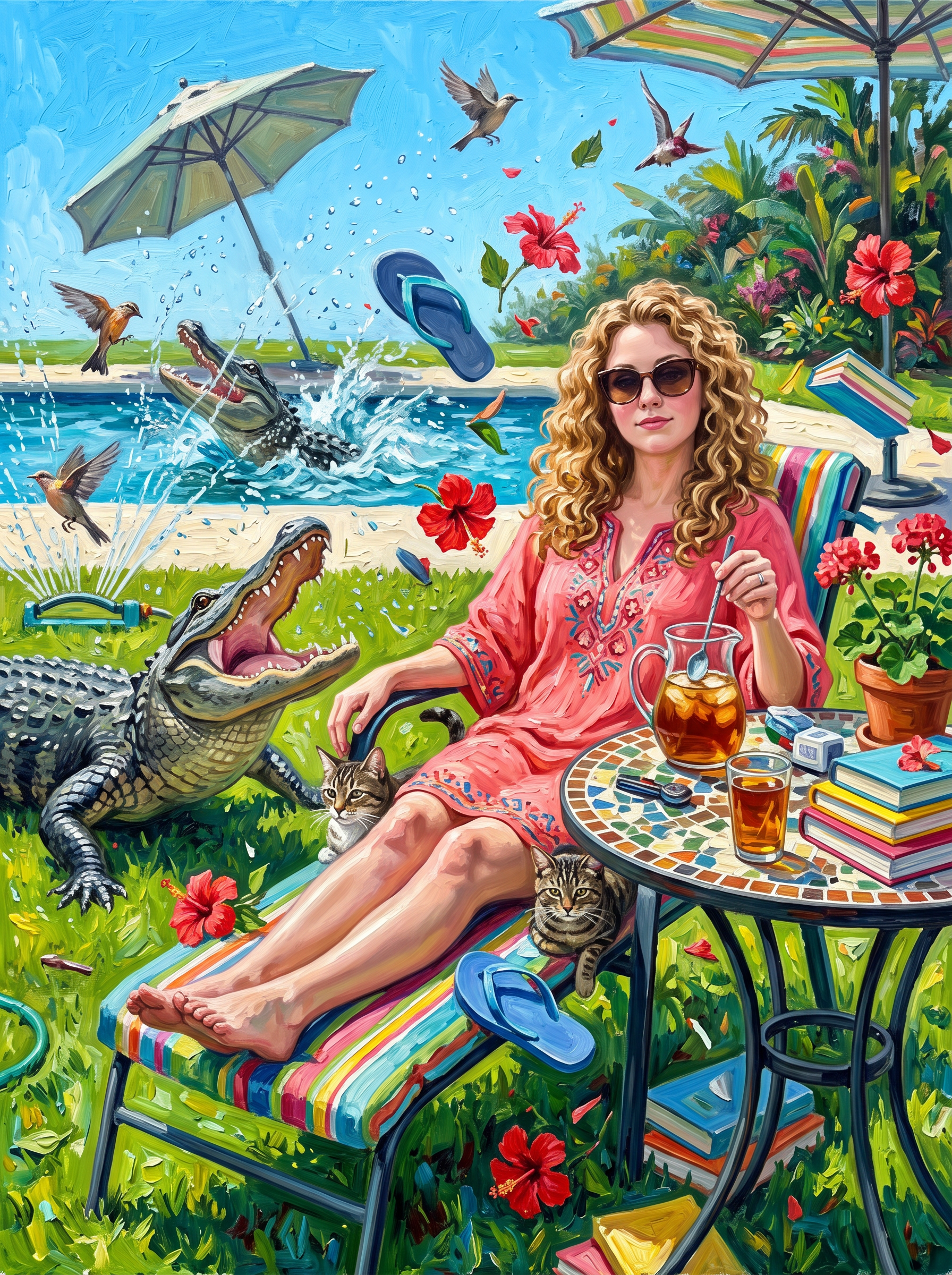 Alligator on the Lawn