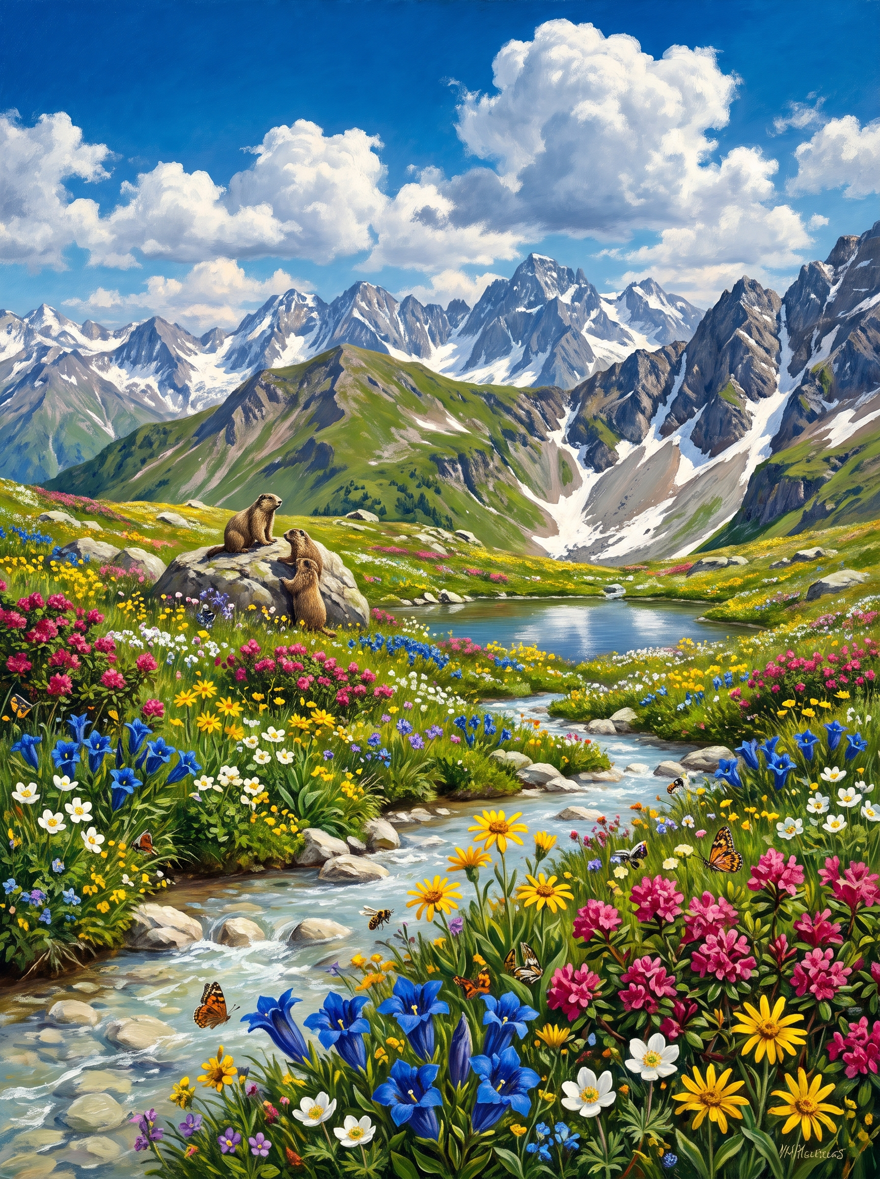Alpine Flower Meadow