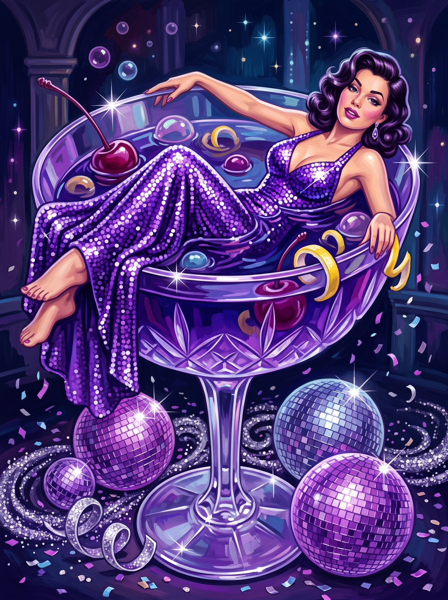 Amethyst Cocktail Glow