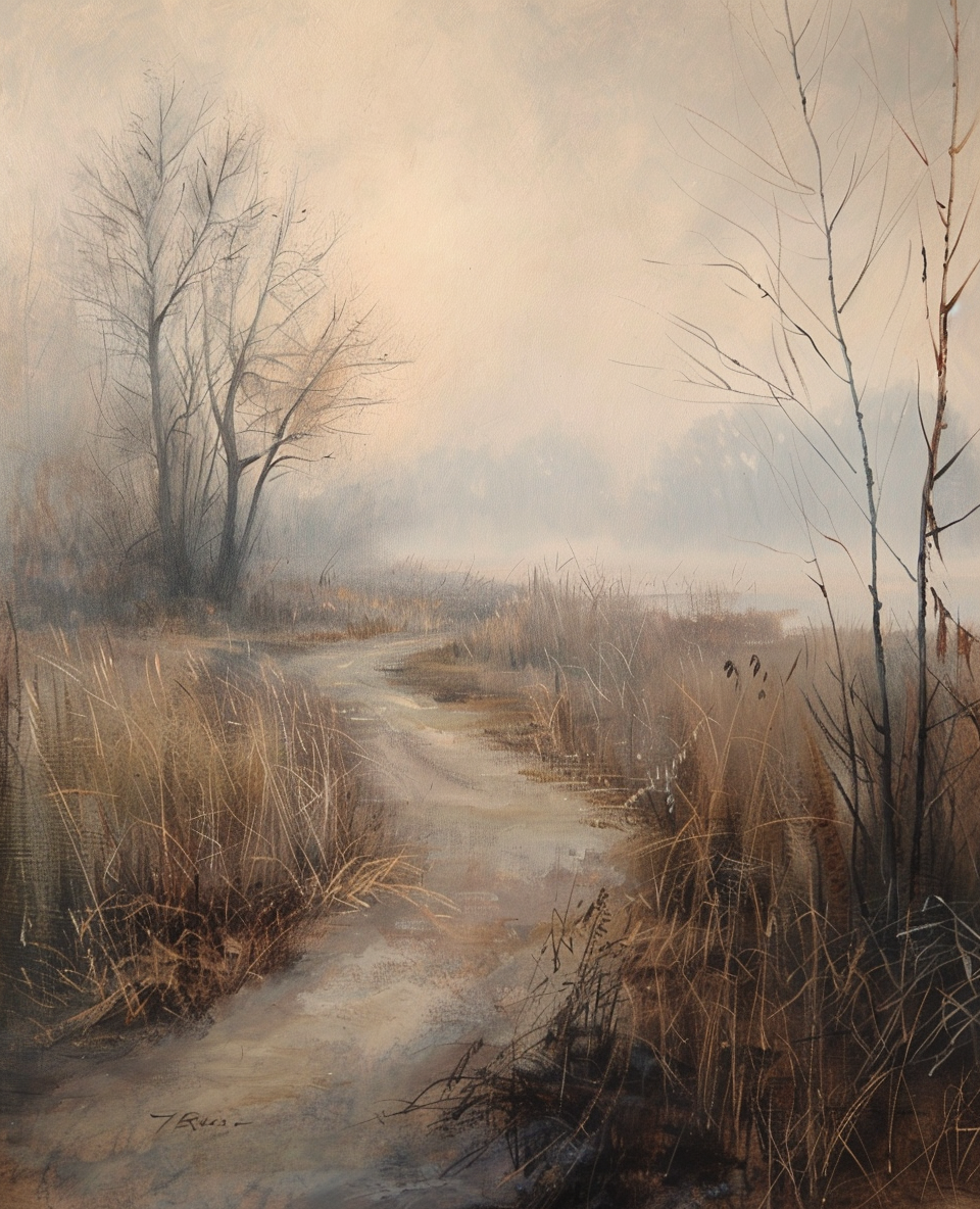 Foggy Autumn Trail (Diamond Painting) Diamond Painting kit