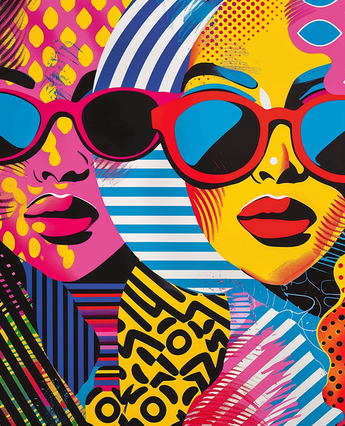 Neon Pop Duo (Diamond Painting) Diamond Painting kit