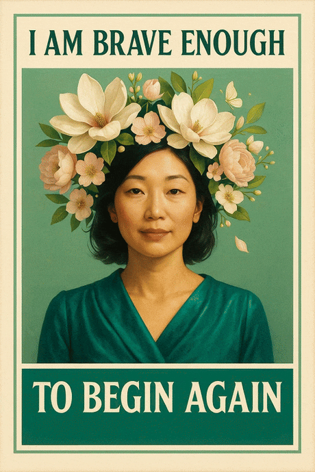 I Am Brave Enough to Begin Again (Diamond Painting) Diamond Painting kit