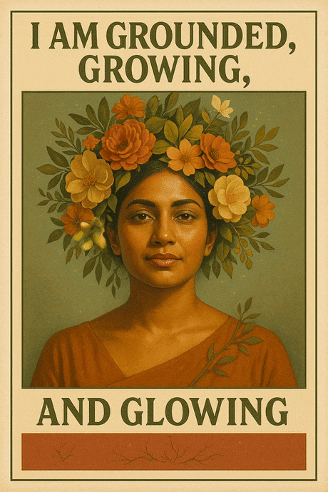 I Am Grounded, Growing And Glowing (Diamond Painting) Diamond Painting kit