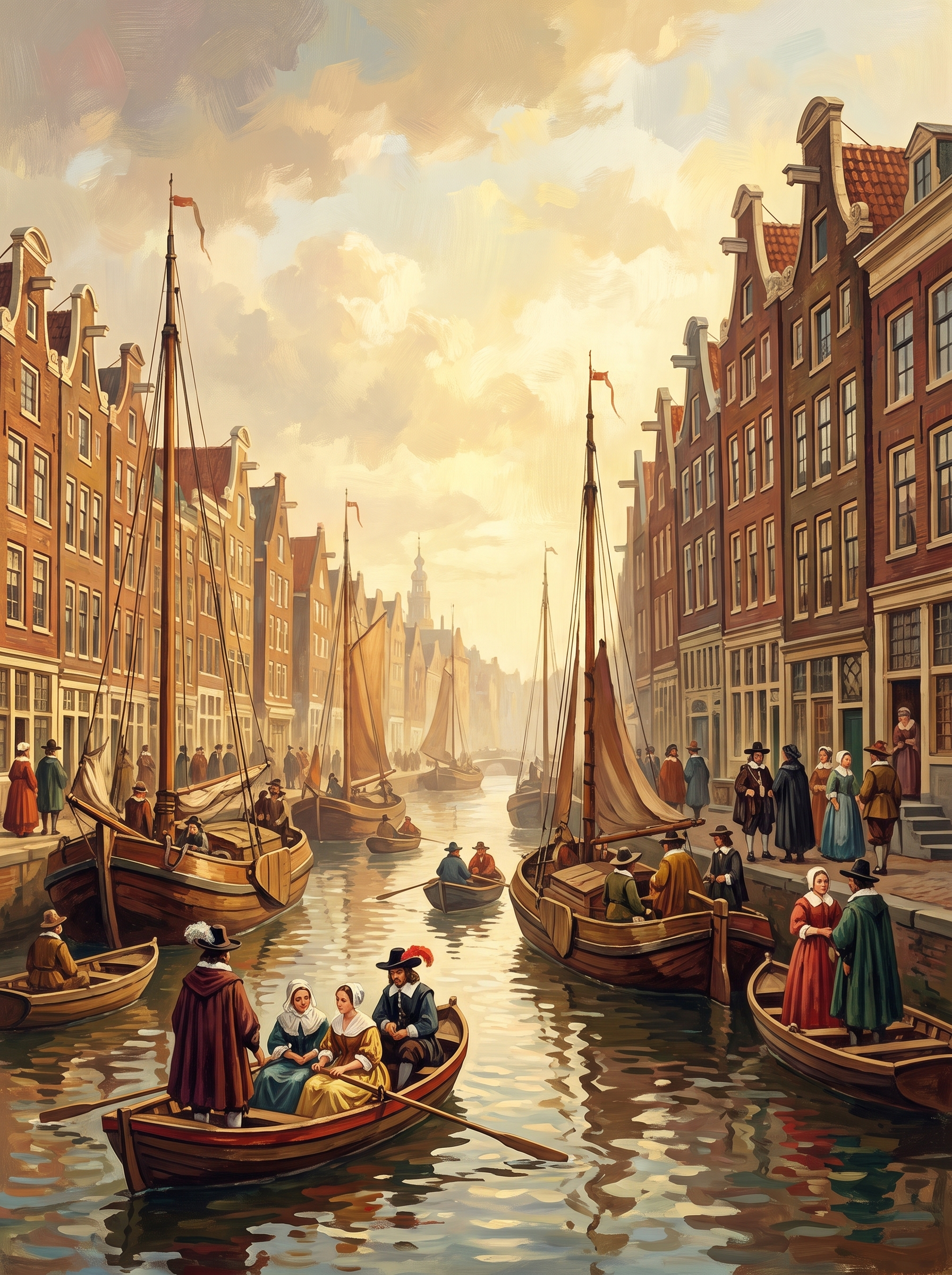 Amsterdam Golden Age Canal 1650