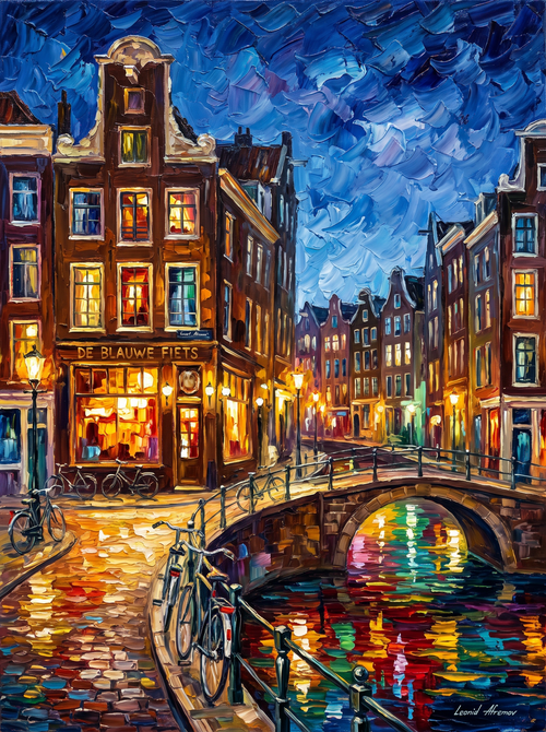 Amsterdam Jordaan Cafe Night