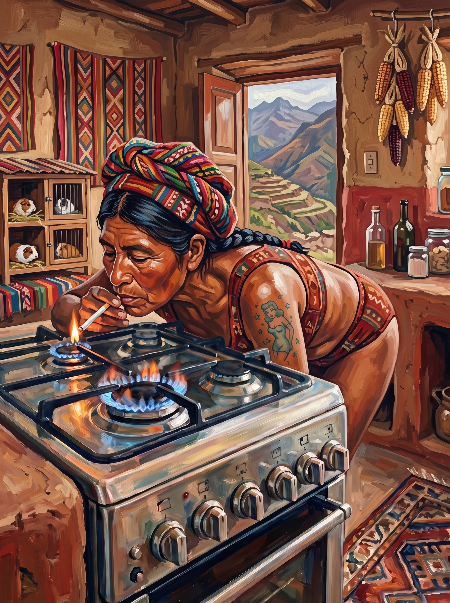 Andean Clay Hearth