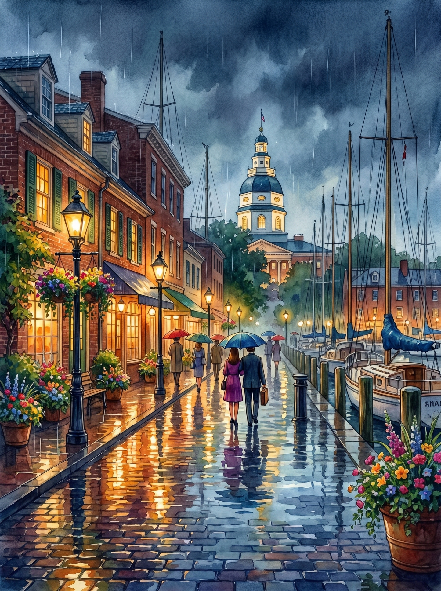Annapolis Waterfront Evening