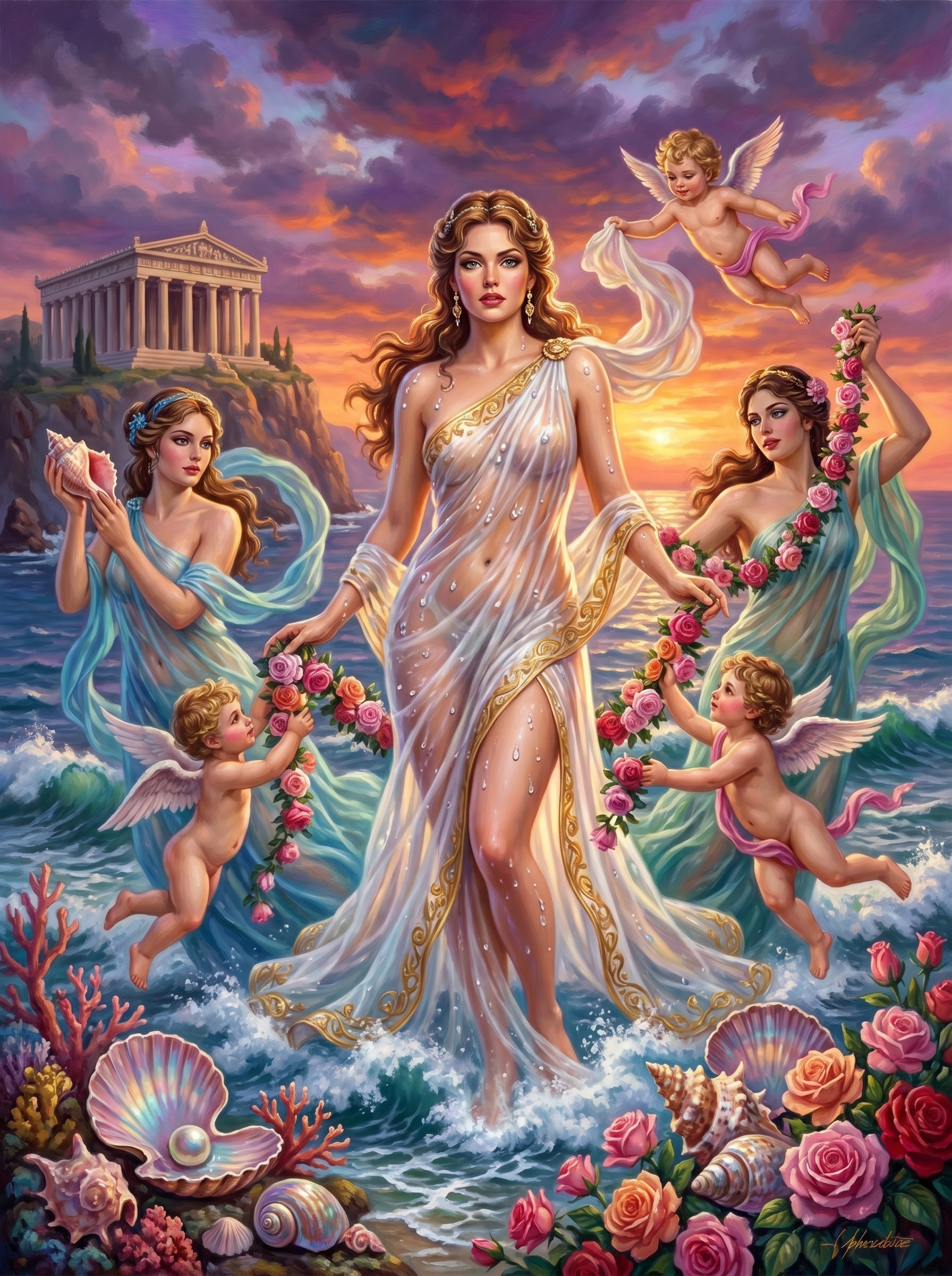 Aphrodite Birth Roses (80 Colors)