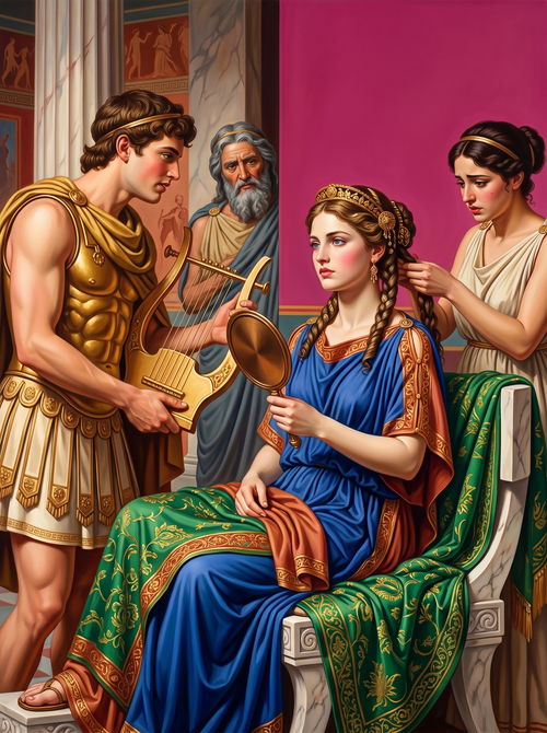 Apollo Among Mortals (150 Color Diamond Painting)