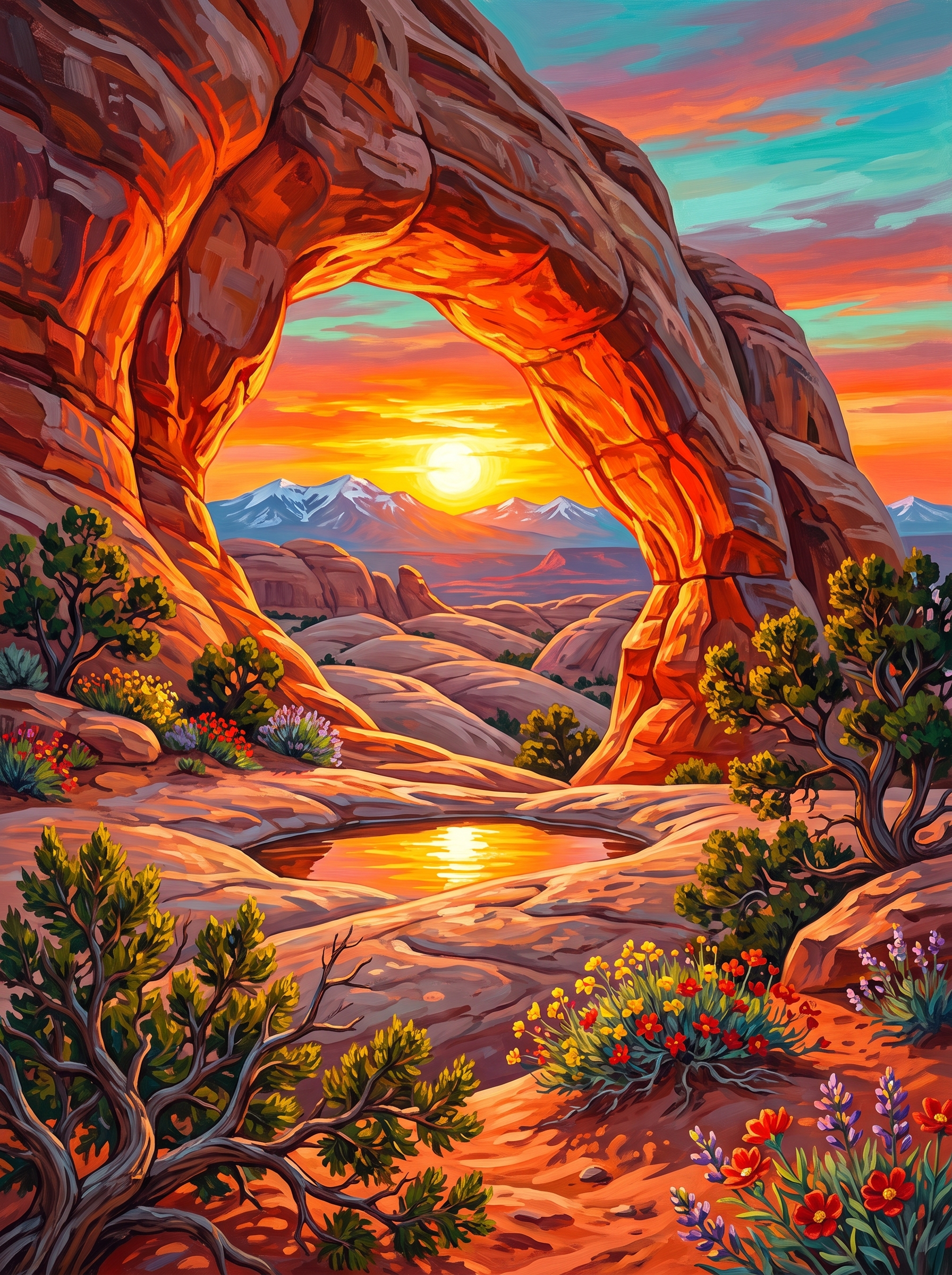 Arch Framing the Sun