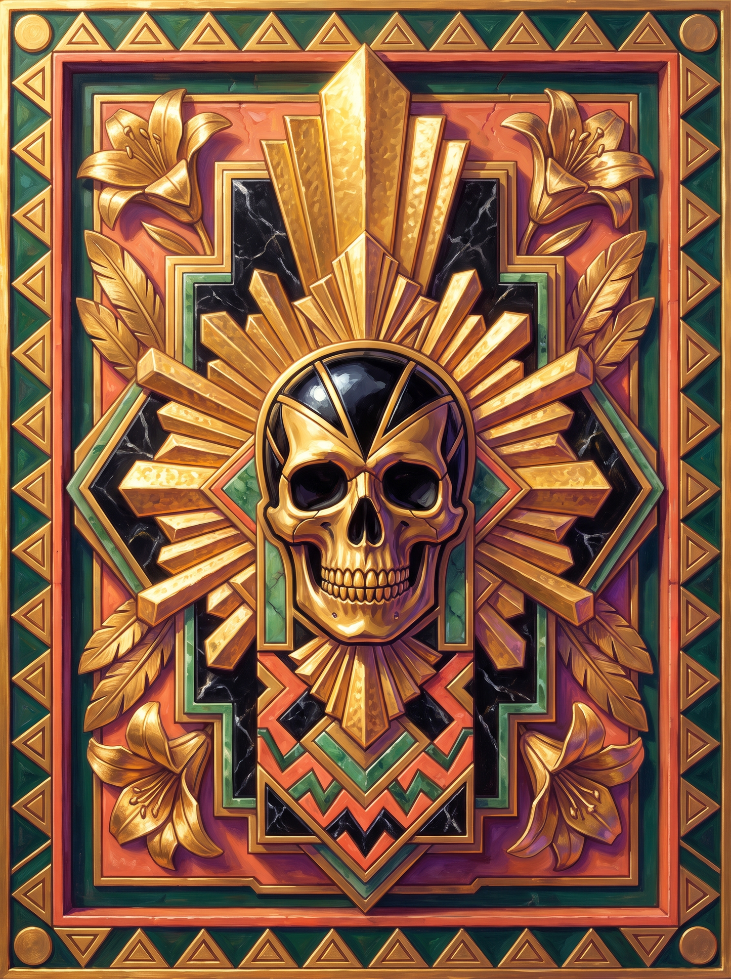 Art Deco Skull